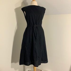 Classic Black Cotton Dress